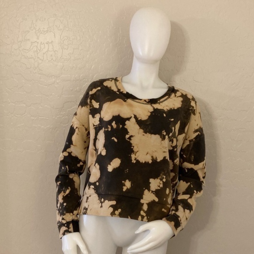 Athleta Bleach Tie Dye Sweatshirt Medium